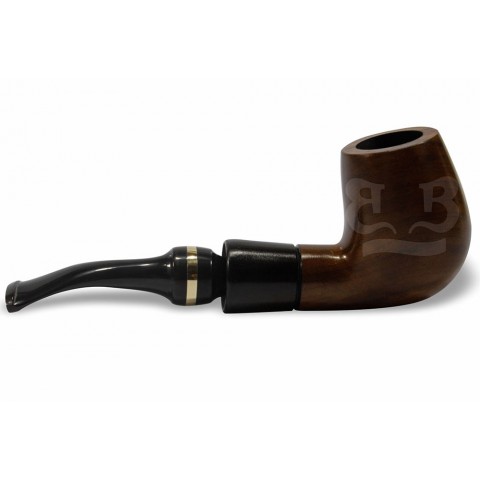 Cachimbo Anel Dourado Curvo Encerado (Filtro Permanente) Piteira Chifre